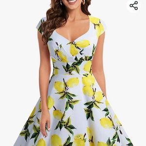 Bbonline Lemon Retro Dress 2XL